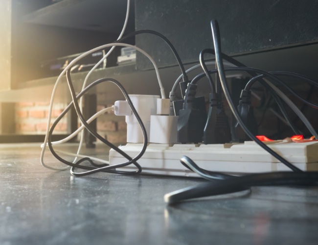 Overloading outlets is a hazard to your home - call Custom Electrical with questions and concerns.