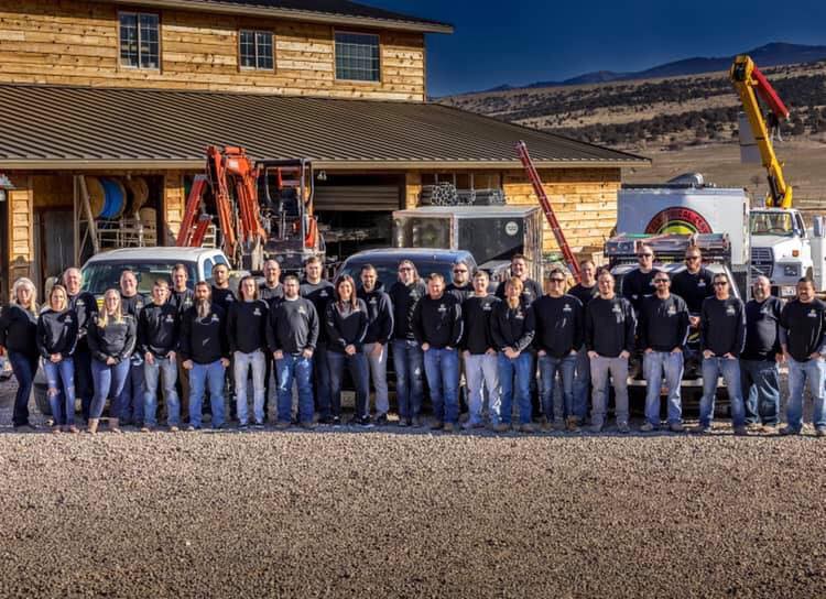 Custom Electrical electrician crew in Manti, Utah.